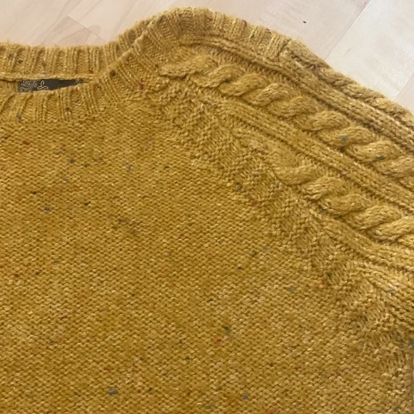 Prana. Beautiful golden with nubby colored flecks sweater. - Picture 1 of 11